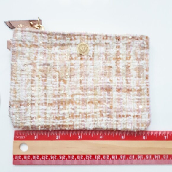 Anne Klein Mini Pink Tweed Clutch NWT - Picture 5 of 6